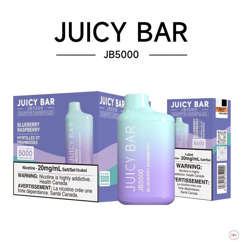 BLUEBERRY RASPBERRY - JUICY BAR JB5000 - 10PC/BOX