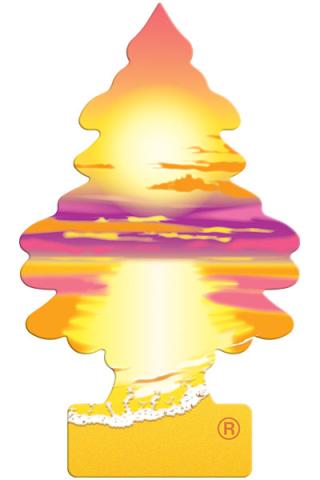 SUNSET BEACH - LITTLE TREE - AIR FRESHNER - 24ct