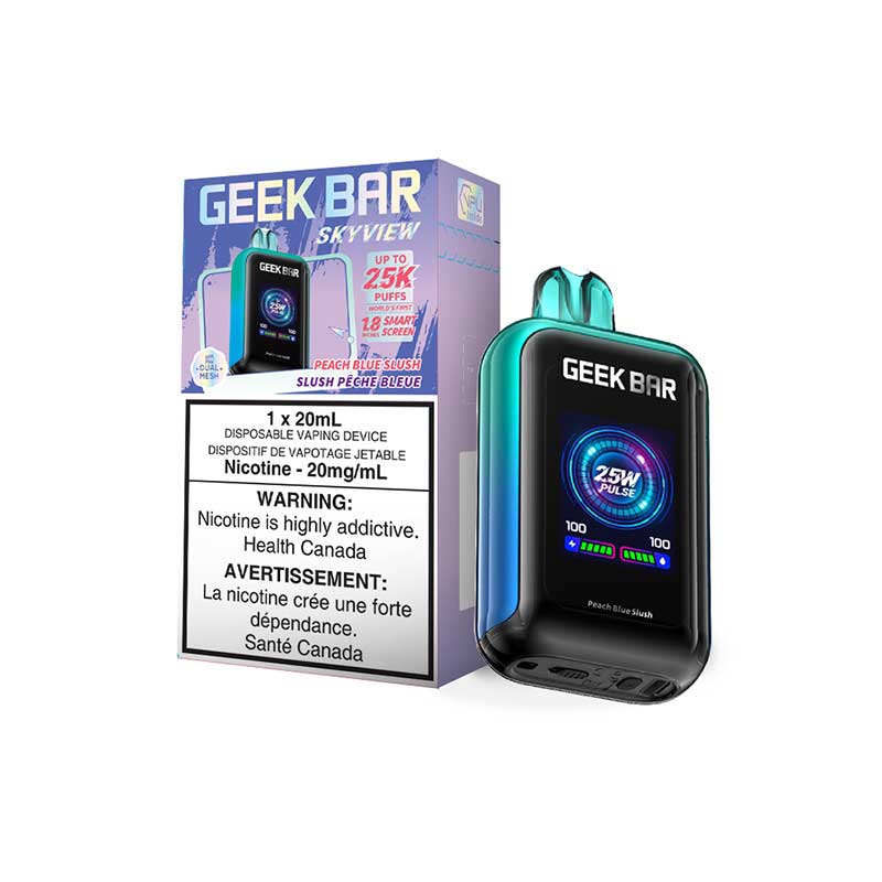 PEACH BLUE SLUSH - Geek Bar Sky View - 20mg - 5pk/box