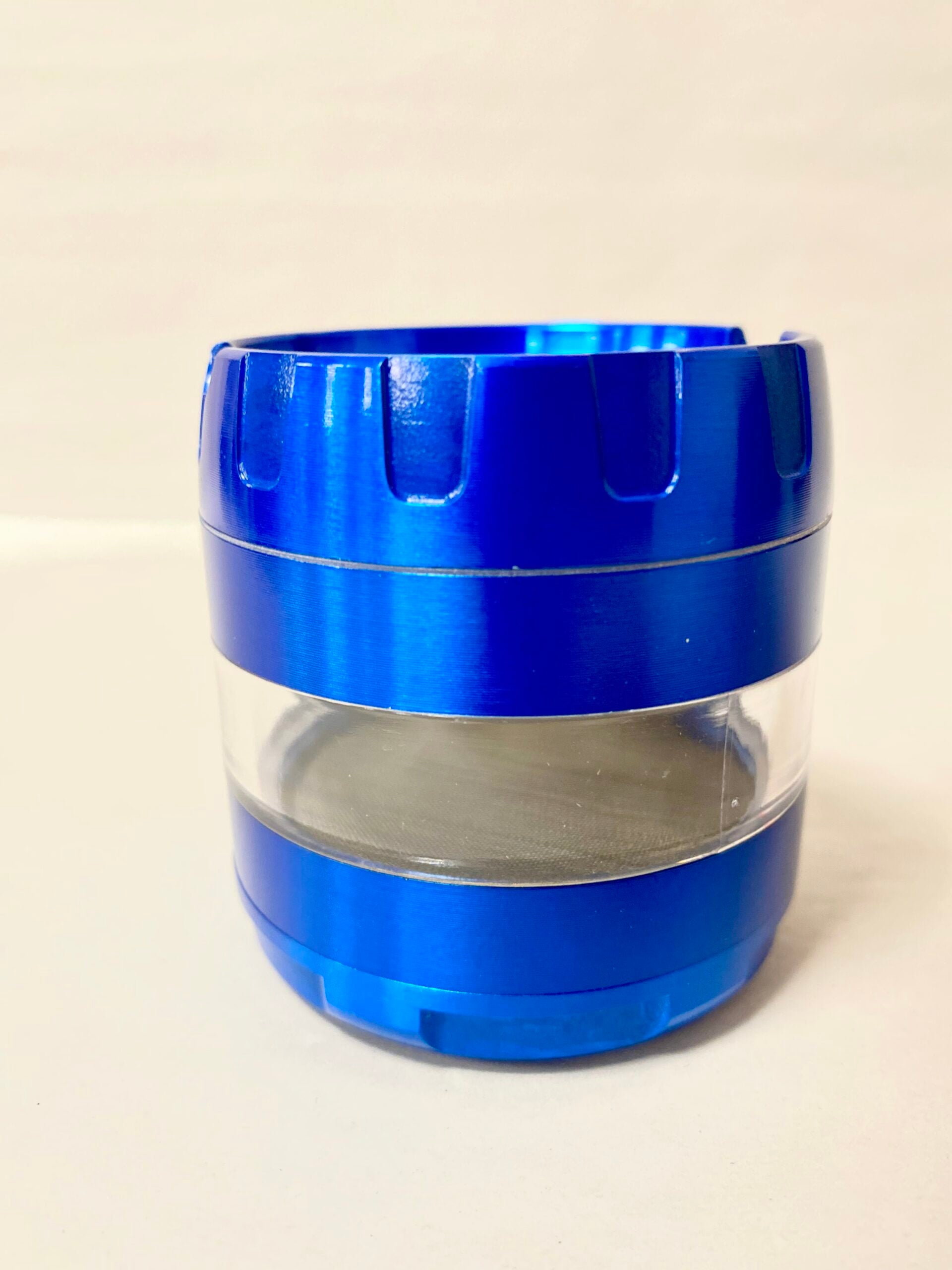 Genie Grinder - Blue with Clear Sides - 4 Pieces