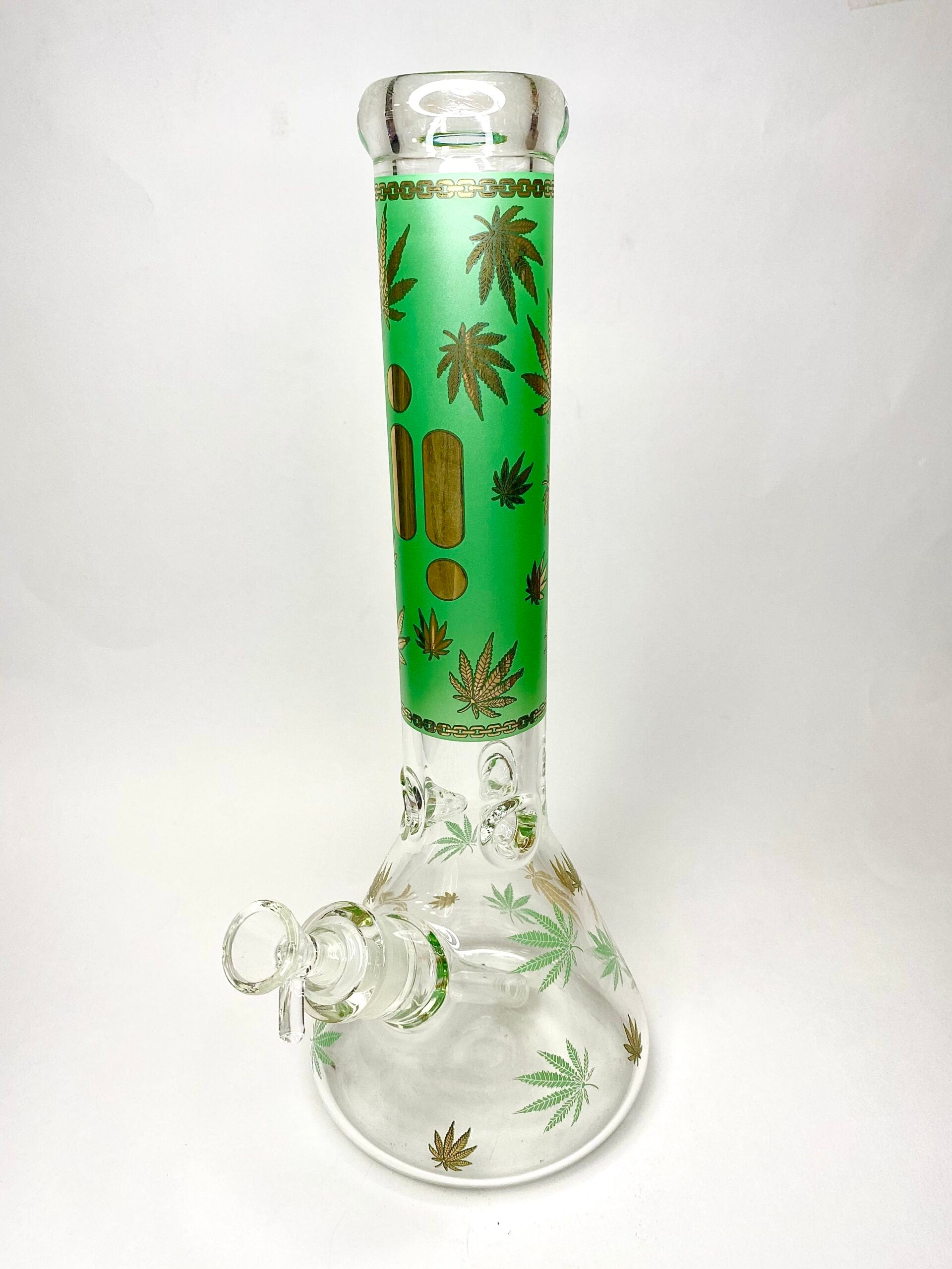 Glass Water Pipe - 14"