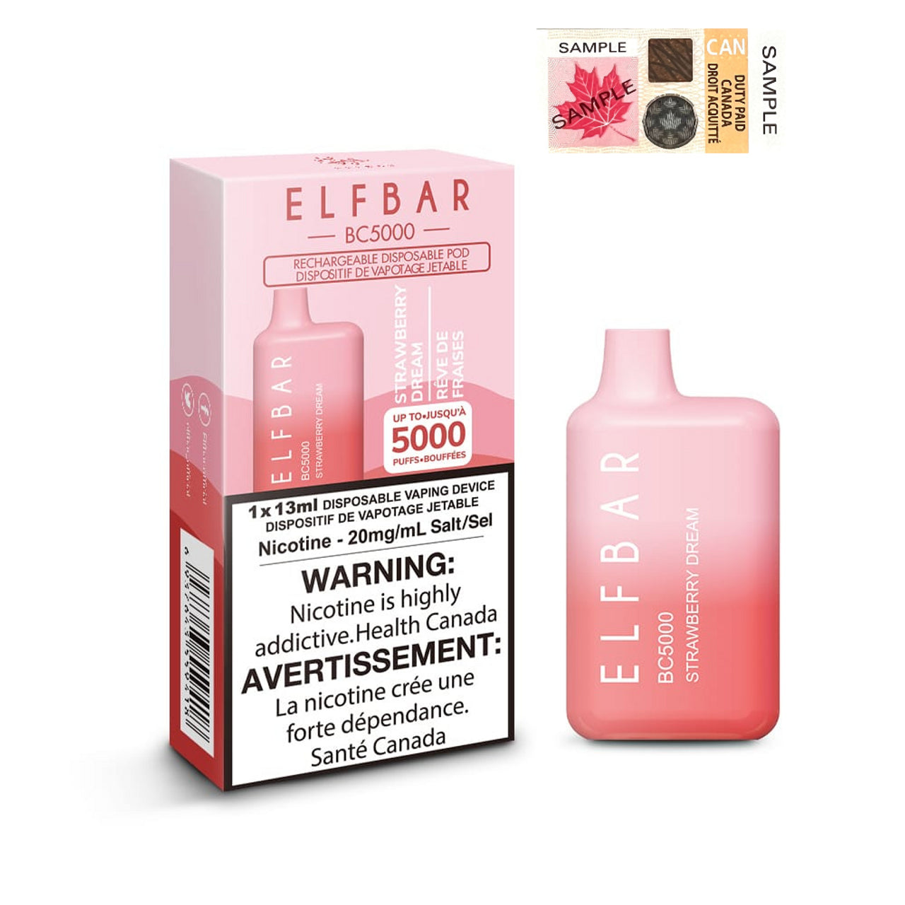 Strawberry Dream - ELF Bar 5000 - 10ct - EXCISED